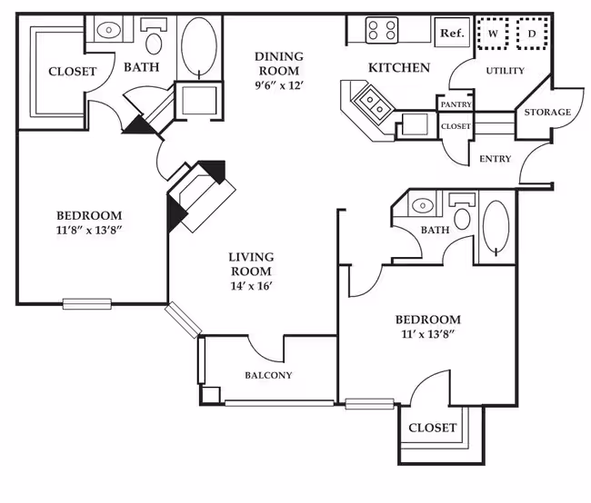 Unit 00-10208 floor plan